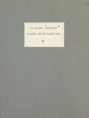 cover image of D'une suite sans fin